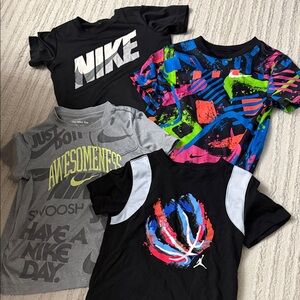 Nike Kids Short Sleeve Tees - Black, Gray, Multicolor Bundle